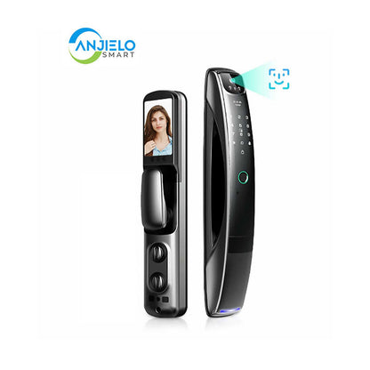 Anjielo Smart Home Tuya App Compatible AnjieloSmart WiFi Security Door Lock - Face & Fingerprint Recognized Smart Lock System