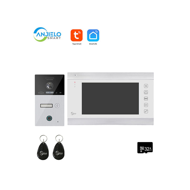 Anjielo Smart Home Tuya Smart Video Intercom Video Interphone Doorbell Camera 1080P WiFi Video Intercom For Home Security Protection