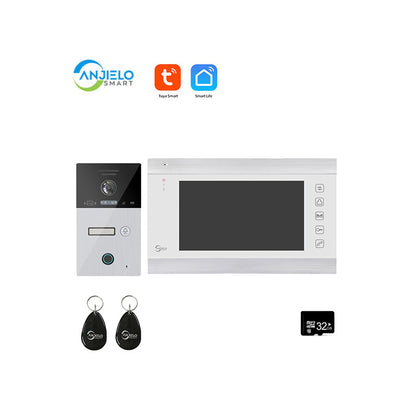 Anjielo Smart Home Tuya Smart Video Intercom Video Interphone Doorbell Camera 1080P WiFi Video Intercom For Home Security Protection