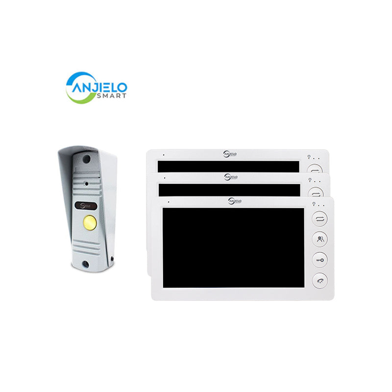 Anjielo Smart Home 2025 New in Series 7 Inch Video Intercom System Outdoor Metal Doorbell Waterproof Cold Resistan Video Door Phone for Home Night Vision Lock Unlock