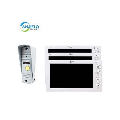 Anjielo Smart Home 2025 New in Series 7 Inch Video Intercom System Outdoor Metal Doorbell Waterproof Cold Resistan Video Door Phone for Home Night Vision Lock Unlock