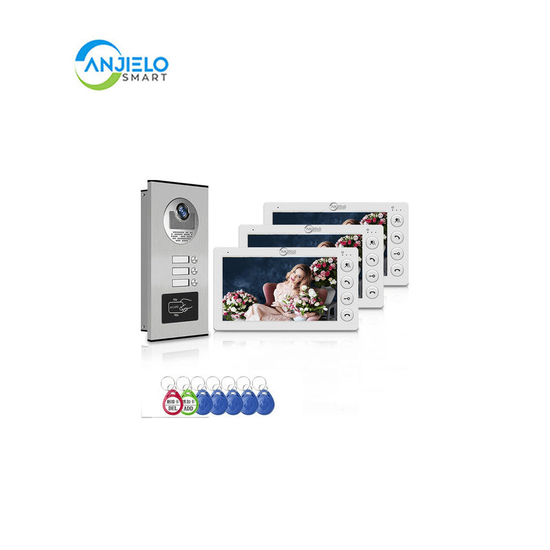 Anjielo Smart Home Seamless Building Communication with Anjielo Smart Building Video Intercom System - Real-time Monitoring & Expands Up to 12 Units