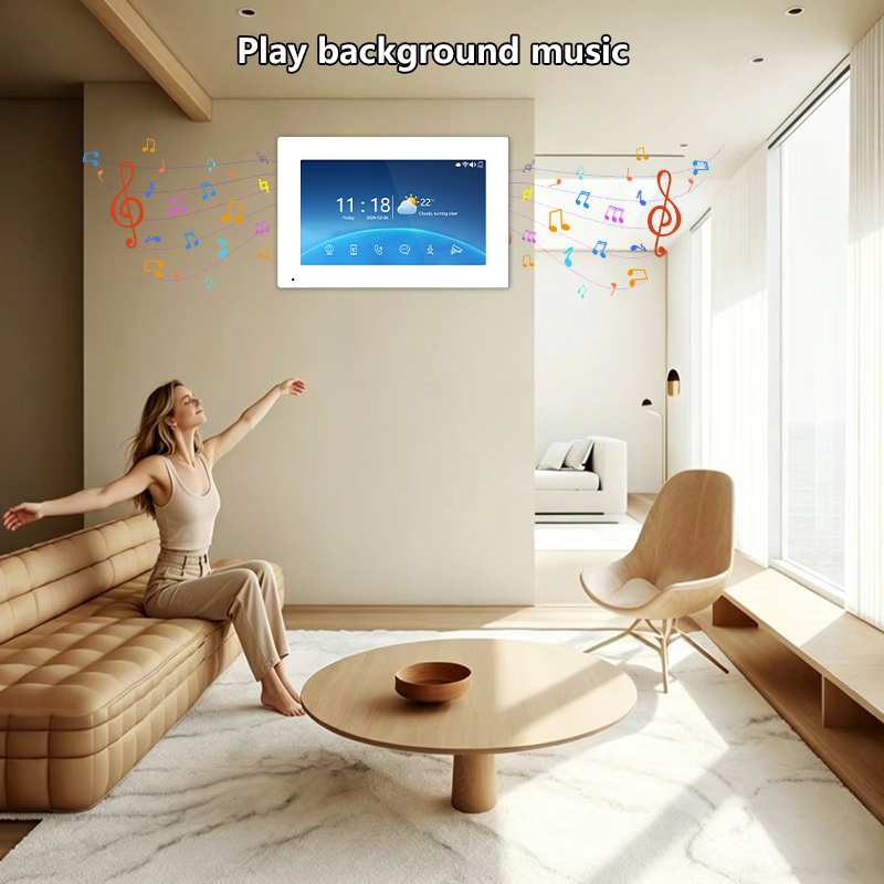 Multi-Family 4-Wire Video Intercom Doorbell System, 1080P HD Camera, 3 Unlock Methods, Tuya Smart App, 2-12 Units, Night Vision & Motion Detection