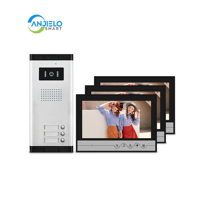 AnjieloSmart Tuya Wifi 9 inch Video Door Phone Intercom System for 2/3/4/5/6/8/10/12 Villa video Intercom Camera For Multi-Apartment