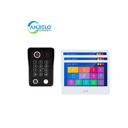 Anjielo WiFi Video Door Phone Apartment Intercom System Wired Touch Screen Monitor with 1080P HD Doorbell Camera,Supporting 5 in 1 Unlcking,Motion Detecting Tuya for Home Villa
