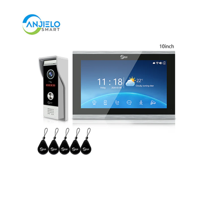 Anjielo 1080P WiFi Smart Video Intercom | Tuya App, 3-in-1 Functions, Remote Unlock & Motion Detection for Home & Apartment