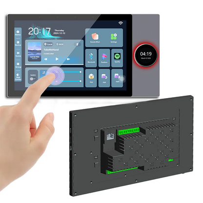 Anjielo Smart Home 10 Inch Wi-Fi & Zigbee Compatible Smart Home Touchscreen Control Panel with Integrated Amplifier and Remote Support ,Support 6 Languages and Google Alexa