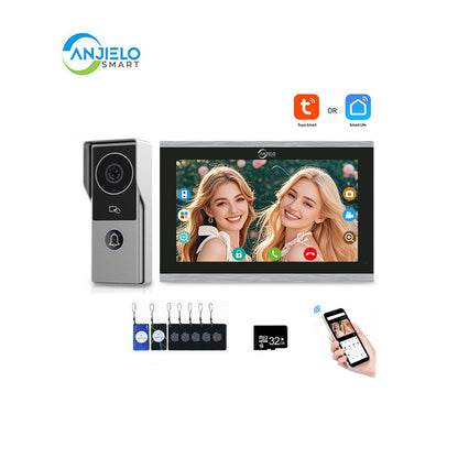 Anjielo Smart Home latest FHD 1080P video intercom Doorphone Touch Screen with Wired Doorbell 1080P 140° intercom