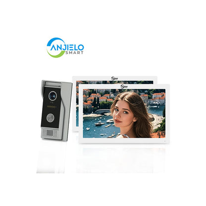 Anjielo Smart Tuya Smart Home 10 Inch WiFi Video Doorbell Intercom with RFID Entry Management System
