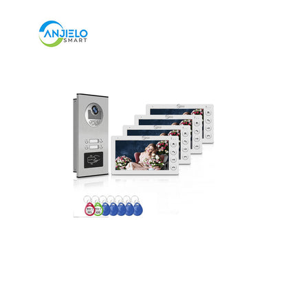 Anjielo Smart Home Seamless Building Communication with Anjielo Smart Building Video Intercom System - Real-time Monitoring & Expands Up to 12 Units