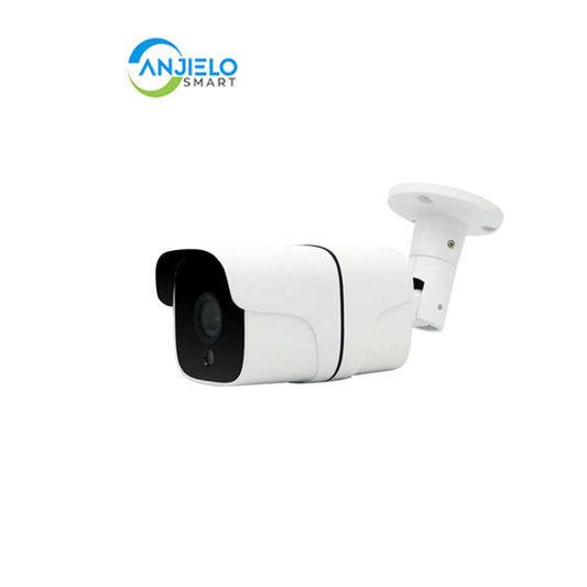Anjielo Smart Home White Outdoor AHD Security Camera Full HD 1080P & Long-Range Infrared Night Vision for Clear Monitoring