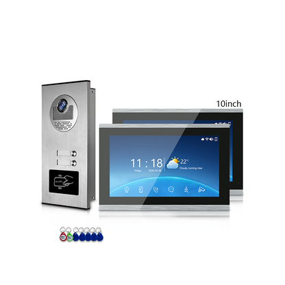 ANJIELO SMART 1-to-12 – Independent Intercom, No Interference | 4-Wire Video Intercom: 1080P Night Vision, 3-Way Unlock, Digital Photo Frame