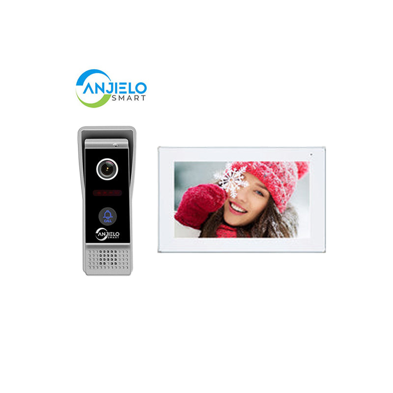 Tuya WiFi Video Doorbell with FHD 1080p Resolution - Color Touchscreen and Outdoor Use & Motion Detection for Enhanced Home Security