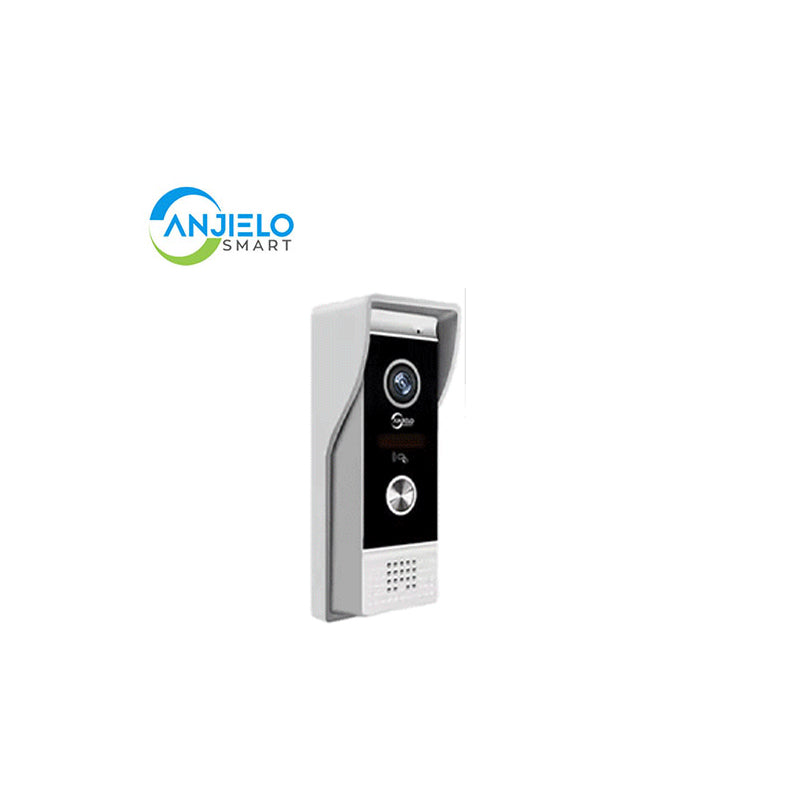 Anjielo Smart WiFi Video Intercom System with 1080P 160°Wide HD Camera 7 lnch Wired Screen Monitor with Night Vision Motion Detect for Vally Apartment