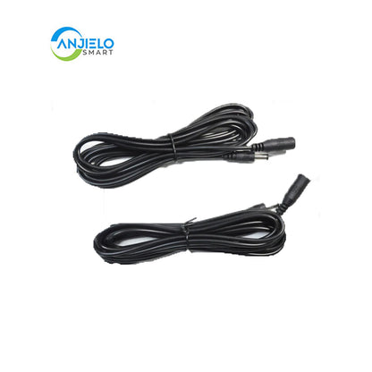 Ajielo DC12V Power Extension Cable 2.1*5.5mm Connector Male To Female For CCTV Security Camera