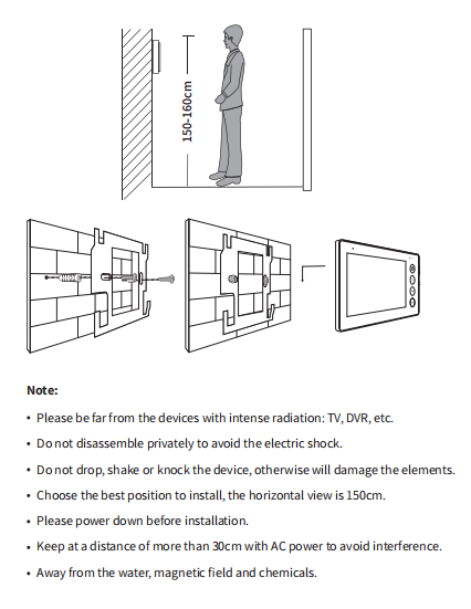 Anjielo Smart Home 2025 New in Series 7 Inch Video Intercom System Outdoor Metal Doorbell Waterproof Cold Resistan Video Door Phone for Home Night Vision Lock Unlock