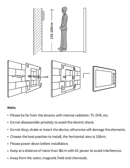 Anjielo Smart Home 2025 New in Series 7 Inch Video Intercom System Outdoor Metal Doorbell Waterproof Cold Resistan Video Door Phone for Home Night Vision Lock Unlock
