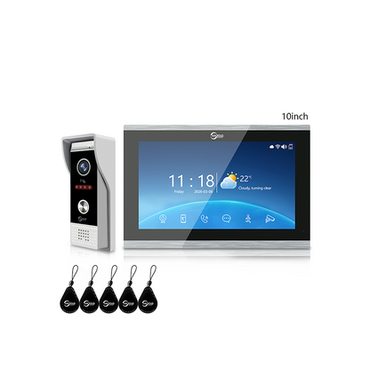 Anjielo 1080P WiFi Smart Video Intercom | Tuya App, 3-in-1 Functions, Remote Unlock & Motion Detection for Home & Apartment