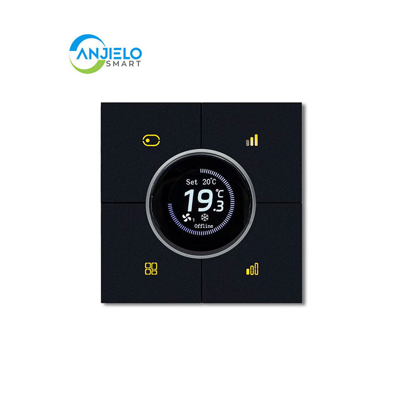 Anjielo Smart Home Tuya Zigbee Smart Digital Thermostat Outdoor Gas Control Knob Temperature Controller Floor Heating Room Shower