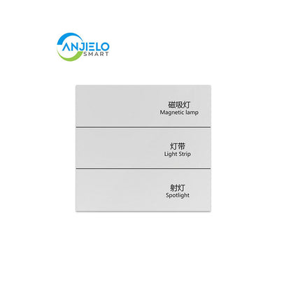 Anjielo Smart Home Tuya ZigBee 3.0 Zero-fire Three-button Switch, Supports Multi-device Binding of Lighting/Curtains/Air Conditioning
