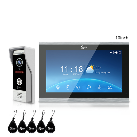 Anjielo 1080P WiFi Smart Video Intercom | Tuya App, 3-in-1 Functions, Remote Unlock & Motion Detection for Home & Apartment