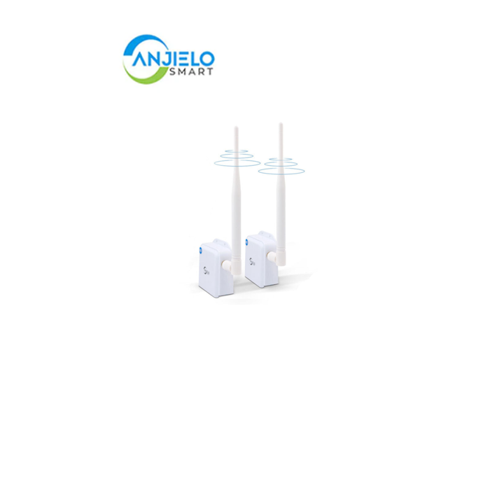 Anjielo Smart Home 2-Pack Wi-Fi HaLow Outdoor Kit 1KM Bridge for IP Camera Surveillance and IoT Connectivity