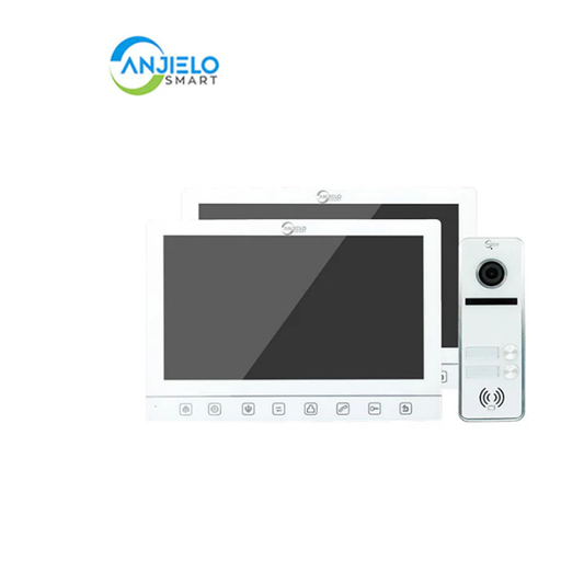 Anjielo Smart Screen Touch Button Doorbell with 7 Inch Display - 2-Door & 3-Door Options for Apartments