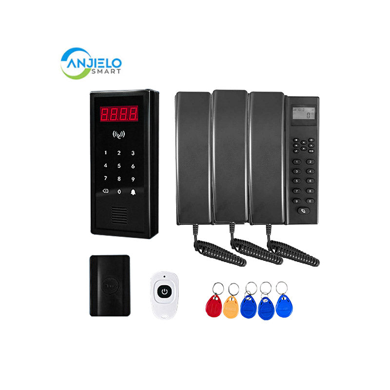 Anjielo Smart Home Wireless Video intercom Systems Freely communicate ,Wireless Unlocking Convenient ,Up to 9999 User
