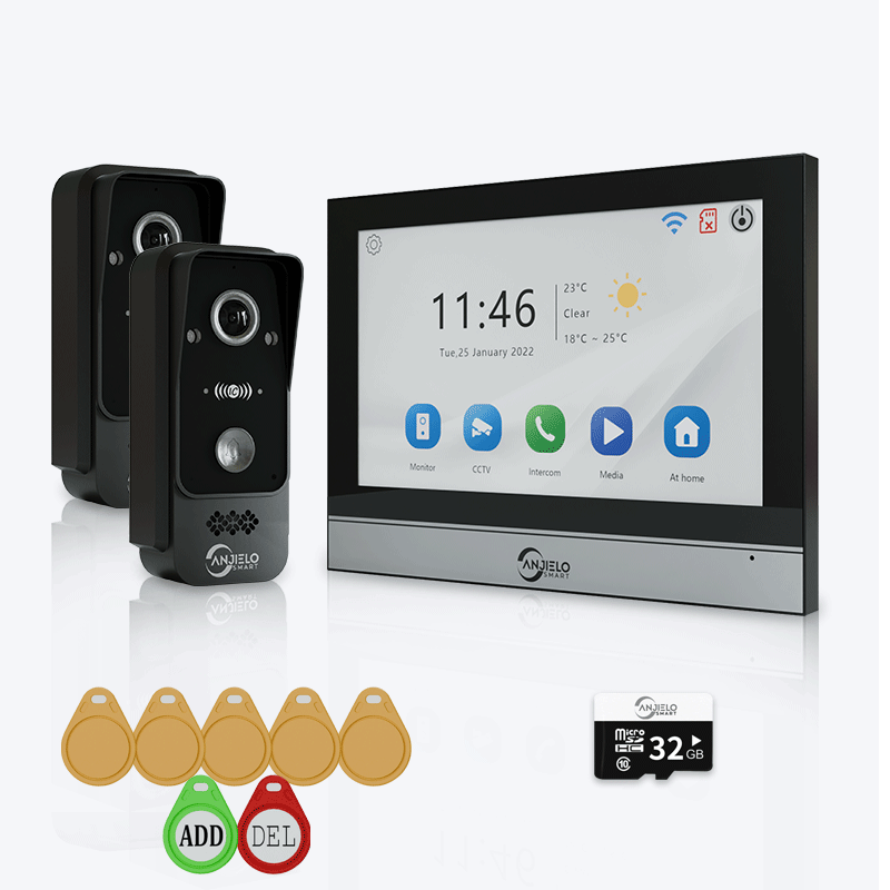 Anjielo Smart WiFi Doorbell Video Intercom with 1080P HD Resolution and CCTV Security System