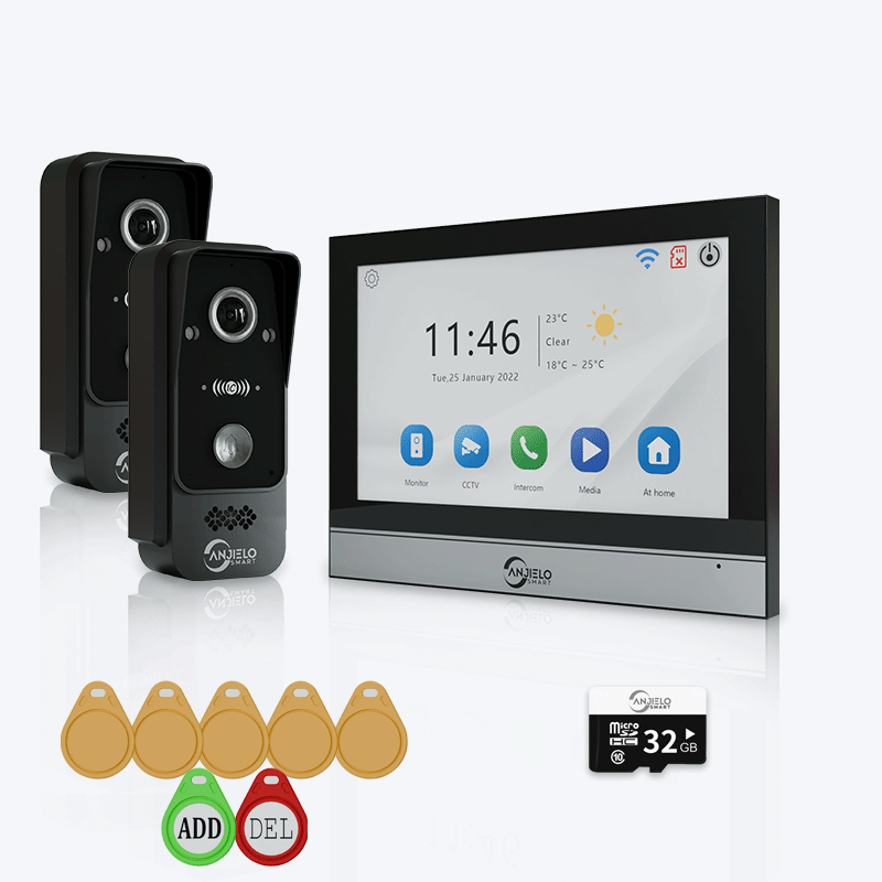 Anjielo Smart WiFi Doorbell Video Intercom with 1080P HD Resolution and CCTV Security System