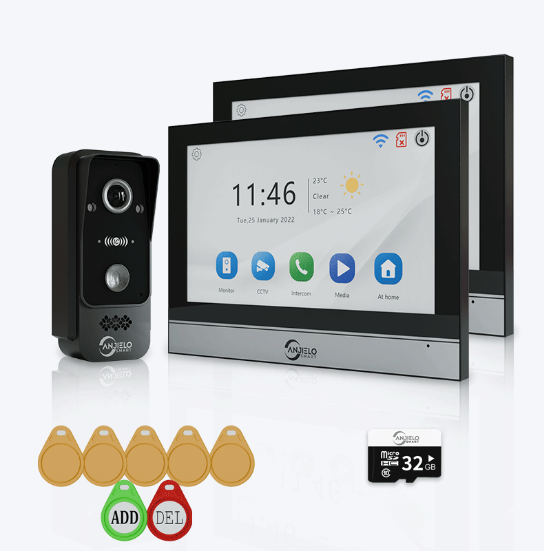 Anjielo Smart WiFi Doorbell Video Intercom with 1080P HD Resolution and CCTV Security System