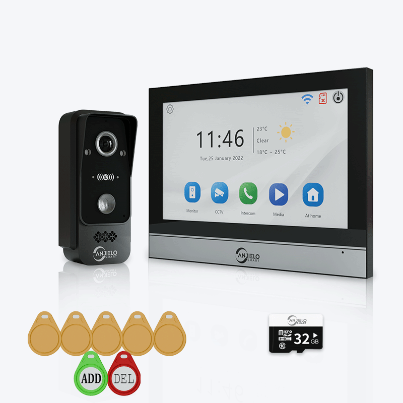 Anjielo Smart WiFi Doorbell Video Intercom with 1080P HD Resolution and CCTV Security System