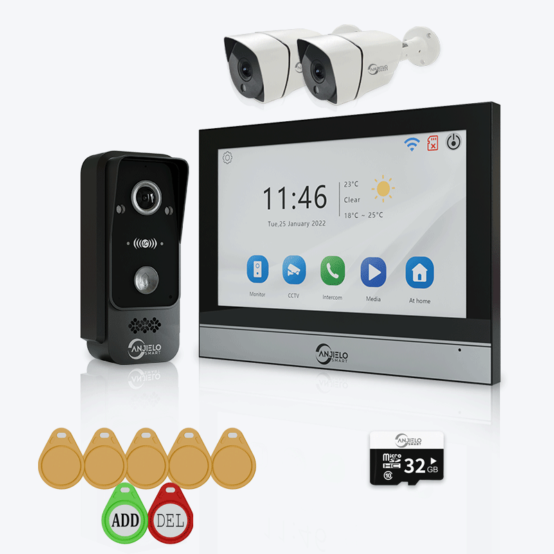 Anjielo Smart WiFi Doorbell Video Intercom with 1080P HD Resolution and CCTV Security System