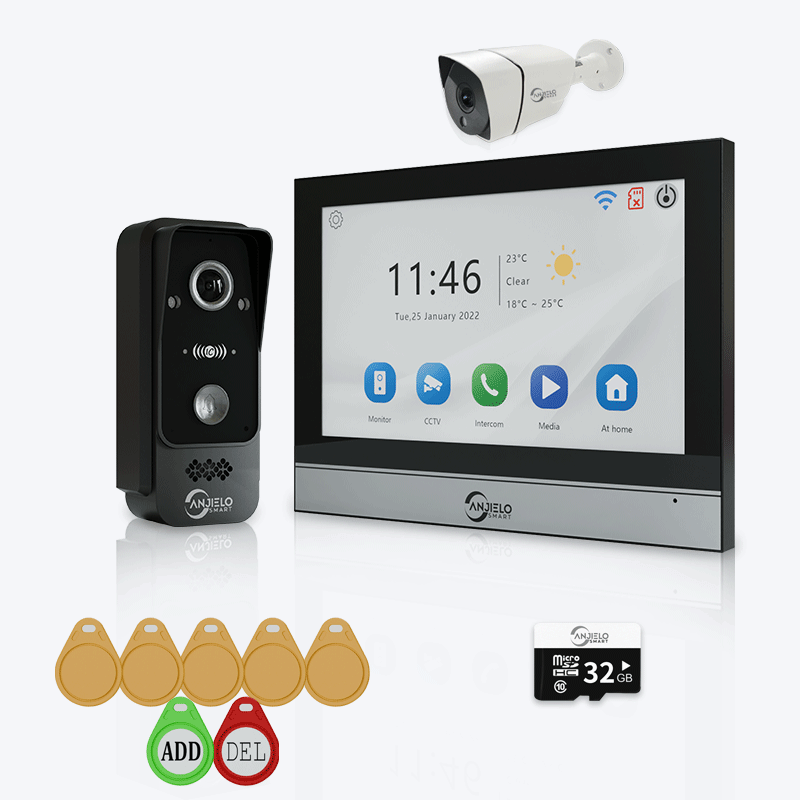 Anjielo Smart WiFi Doorbell Video Intercom with 1080P HD Resolution and CCTV Security System