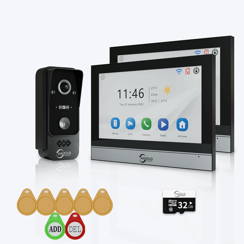 Anjielo Smart WiFi Doorbell Video Intercom with 1080P HD Resolution and CCTV Security System