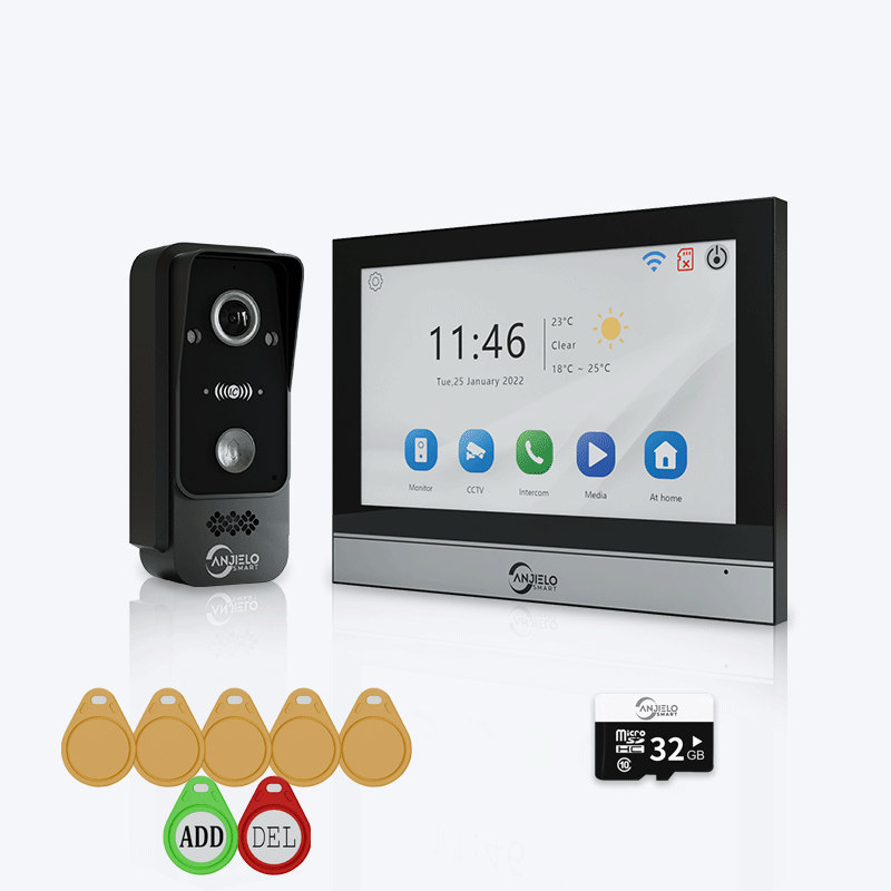 Anjielo Smart WiFi Doorbell Video Intercom with 1080P HD Resolution and CCTV Security System