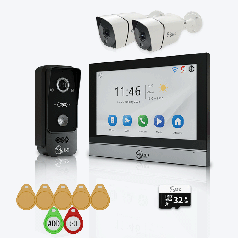 Anjielo Smart WiFi Doorbell Video Intercom with 1080P HD Resolution and CCTV Security System