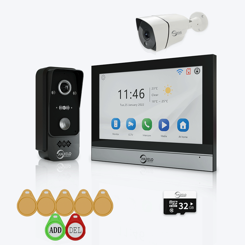 Anjielo Smart WiFi Doorbell Video Intercom with 1080P HD Resolution and CCTV Security System