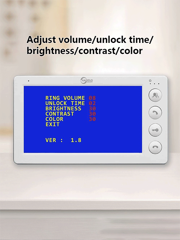 Anjielo Smart Home Security Intercom System 1080P HD Access Control Phone with Night Vision and Remote Unlocking