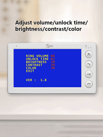 Anjielo Smart Home Security Intercom System 1080P HD Access Control Phone with Night Vision and Remote Unlocking