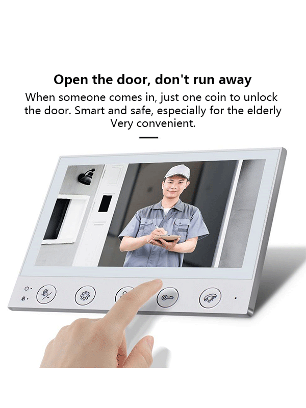 Anjielo Smart Home Video Intercom Systems 7-inch Display Monitor AHD Infrared Night Vision and Wide-angle Vision