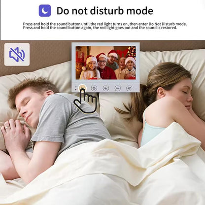 ANJIELO SMART HOME Wired Video Intercom System,7 Inch Monitor,HD Camera Kits,IR Outdoor Camera Support Monitoring,Unlock, 2 Way Intercom,Mute