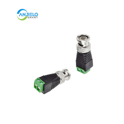 Anjielo Camera CCTV Connectors BNC UTP Coax CAT5 Video Balun Connector Adapter for CCTV Surveillance Camera CCTV System