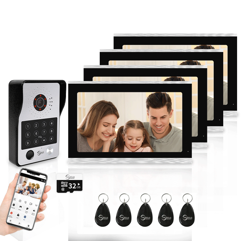 Anjielo Smart Advanced Smart Video Intercoms Door Access Control Device with Clear Audio & Visual Connectivity