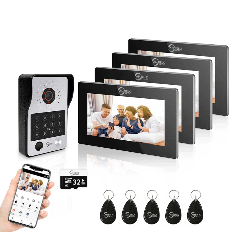 Anjielo Smart Advanced Smart Video Intercoms Door Access Control Device with Clear Audio & Visual Connectivity