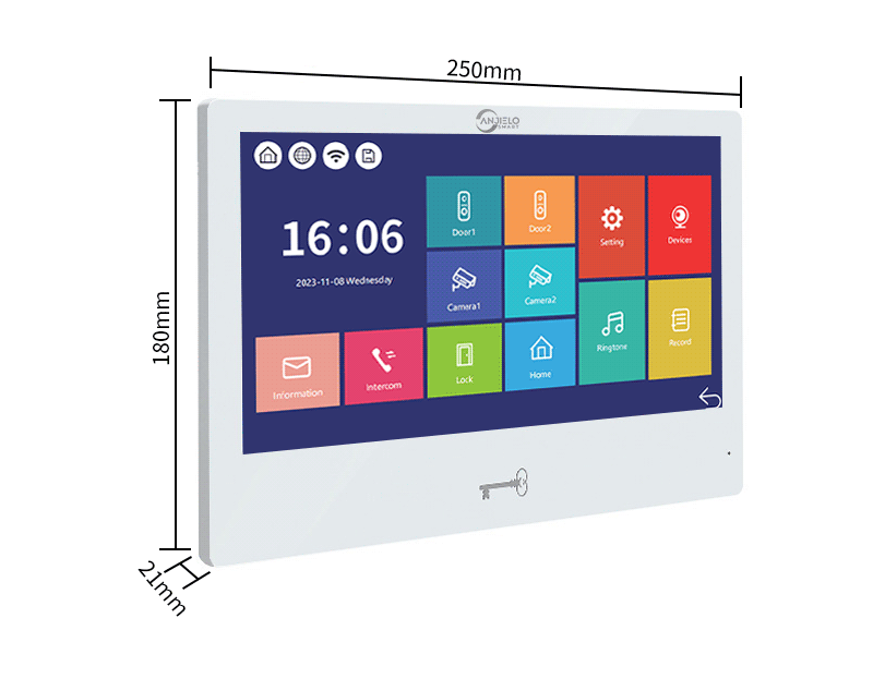 Anjielo 7-inch Smart Monitoring Video Doorbell Intercom System Waterproof Door Entry Intercom  for Villas