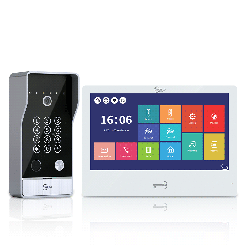 Anjielo 7-inch Smart Monitoring Video Doorbell Intercom System Waterproof Door Entry Intercom  for Villas