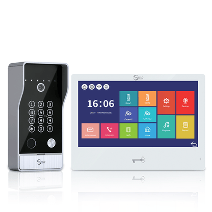 Anjielo 7-inch Smart Monitoring Video Doorbell Intercom System Waterproof Door Entry Intercom  for Villas