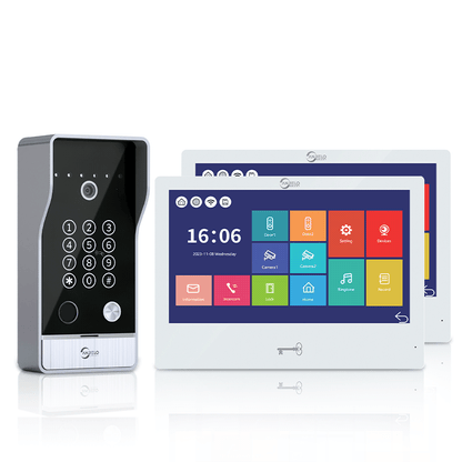 Anjielo 7-inch Smart Monitoring Video Doorbell Intercom System Waterproof Door Entry Intercom  for Villas