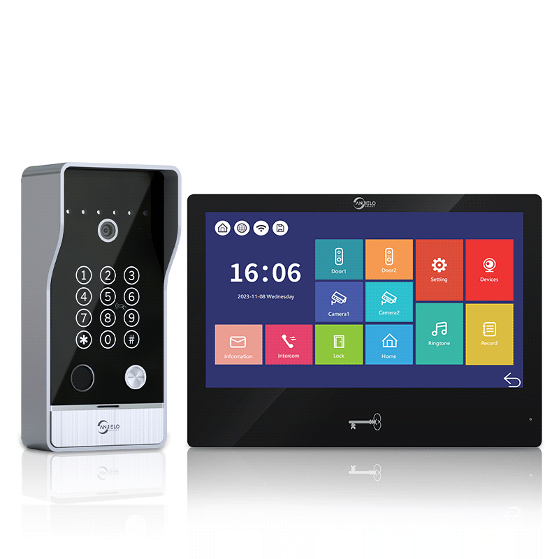 Anjielo 7-inch Smart Monitoring Video Doorbell Intercom System Waterproof Door Entry Intercom  for Villas